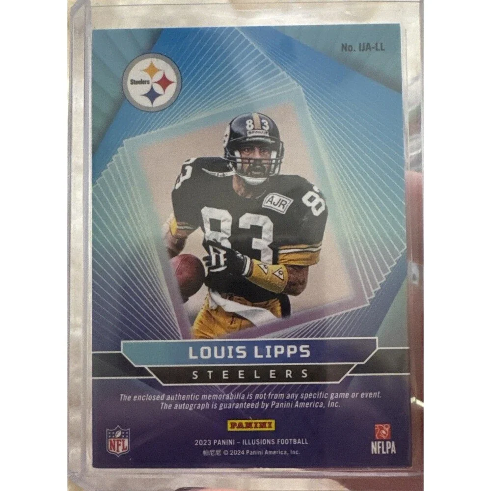 2023 Panini Illusions Immortalized Jersey Autographs Louis Lipps /399 (AU, MEM)